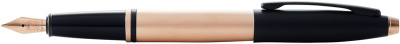 Перьевая ручка Cross Calais Brushed Rose Gold Plate and Black Lacquer, перо M
