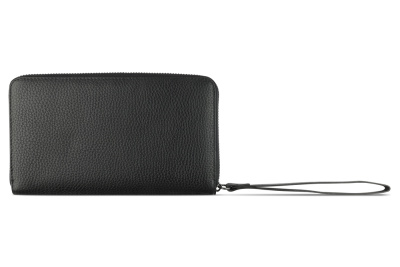 Кошелёк женский BUGATTI ЭЛЬЗА | ELSA с ключницей, с RFID, чёрный, воловья кожа/полиэстер, 18,7х3х10,7 см