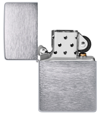 Зажигалка ZIPPO Винтаж серия 1937 года с покрытием матовый хром | Vintage™ Series 1937 Brushed Chrome, серебристая, 38x13x57 мм
