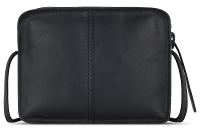 Сумка через плечо KLONDIKE RUSH «Allison», натуральная кожа в черном цвете, 18 х 14 х 5 см