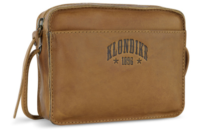 Сумка через плечо KLONDIKE RUSH «Allison», натуральная кожа в коньячном цвете, 18 х 14 х 5 см