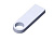 USB 2.0-флешка на 128 Гб с мини чипом и круглым отверстием, белый , размер 128ГБ