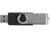 Флеш-карта USB 2.0 16 ГБ Квебек, черный , размер 16ГБ