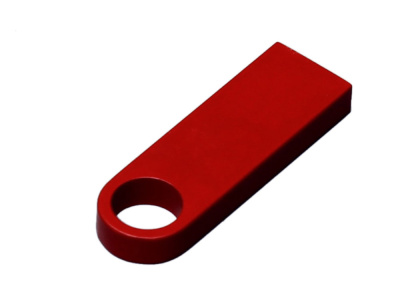 USB 3.0-флешка на 64 Гб с мини чипом и круглым отверстием, красный , размер 64ГБ