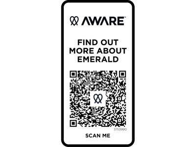 Emerald поло унисекс с коротким рукавом из переработанных материалов Aware™. - Черный , размер M
