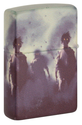 Зажигалка ZIPPO Zombie Design с покрытием 540 Matte, латунь/сталь, белая, матовая, 38x13x57 мм