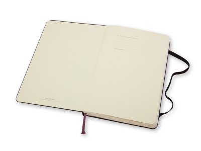 Записная книжка Moleskine Classic (нелинованный) в твердой обложке, Large (13х21см), черный , размер A5