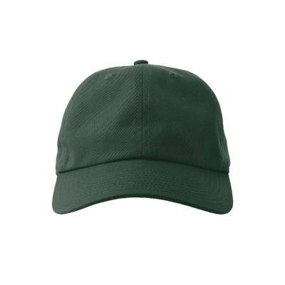Бейсболка "DAD HAT-S", 6 клиньев, металлическая застежка, тёмно-зелёный, 100% хлопок, 270 г/м2