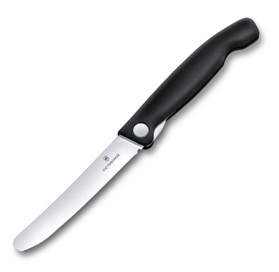 Нож для овощей VICTORINOX SwissClassic, складной, 11 см, чёрный