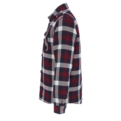 Куртка рубашка мужская NOAH, бордо,XL/2XL(2),100%хлопок,180 г/м2;подкл. и утеплитель:100%полиэстер