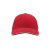 Бейсболка "PIPING SANDWICH", 6 клиньев, металлическая застежка,  красный; 100% хлопок, 320 г/м2