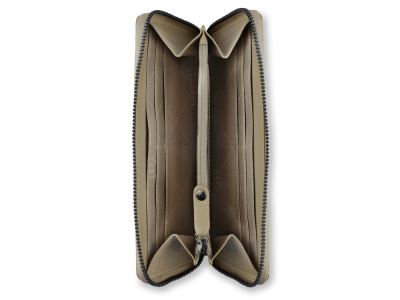 Кошелёк женский BUGATTI ЭЛЬЗА | ELSA, с защитой данных RFID, песочного цвета, воловья кожа/полиэстер, 18,7х2х10 см