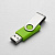Флеш-карта USB 2.0 16 ГБ Флэш С1, зеленое яблоко , размер 16ГБ