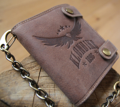 Бумажник KLONDIKE «Tim Eagle», натуральная кожа в светло-коричневом цвете, 11,5 х 12,5 х 3 см