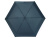 Зонт складной женский TORBER, механика, 5 сложений, синий, каркас алюминий, эпонж, пластиковая ручка, диаметр 91 см