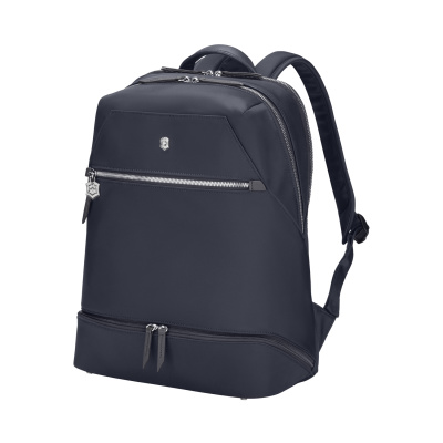 Рюкзак VICTORINOX Victoria Signature Deluxe Backpack, синий, нейлон/кожа, 32x18x39 см