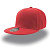 Бейсболка "SNAP BACK" 6 клиньев, пластик.застежка, красный, 100% п/э,100% х/б, 400 гр/м2
