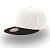 Бейсболка "SNAP BACK", 6 клиньев, пластик.застежка, белый с черным, 100% п/э,100% х/б, 400 гр/м2