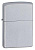 Зажигалка ZIPPO классическая с покрытием сатинированный хром | Classic Satin Chrome, латунь/сталь, серебристая, матовая, 38x13x57мм