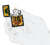 Зажигалка ZIPPO Lucky Map с покрытием Black Matte, латунь/сталь, черная, 38x13x57 мм