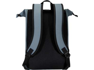 Переработанный рюкзак Реси Плюс 15 GRS с закручивающимся верхом объемом 18 л, серо-синий