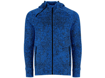 Толстовка на молнии Everest, меланжевый королевский синий , размер L