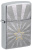 Зажигалка ZIPPO Звезда с покрытием матовый хром | Star Design Brushed Chrome, латунь/сталь, серебристая, 36x13x57 мм