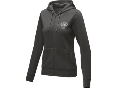 Женская толстовка на молнии Theron, storm grey , размер 2XL