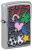 Зажигалка ZIPPO All Luck с покрытием Street Chrome, латунь/сталь, серебристая, 38x13x57 мм