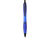Nash шариковая ручка из переработанного пластика с черной отделкой (черные чернила) - Королевский синий