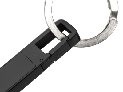 USB 2.0- флешка на 32 Гб c подсветкой логотипа Hook LED, темно-серый, синяя подсветка , размер 32ГБ
