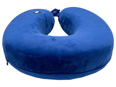 Подушка для путешествий с эффектом памяти Мемо Drowsy Royal Blue