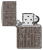 Зажигалка ZIPPO Reverse Carve с покрытием Black Ice®, латунь/сталь, чёрная, глянцевая, 38x13x57 мм
