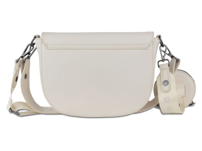 Сумка наплечная женская BUGATTI АЛМАТА | ALMATA, с кошельком, бежевая, полиуретан, 27х6х18,5 см