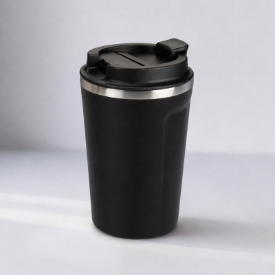 Термокружка CAFe COMPACT, 380 мл, черный
