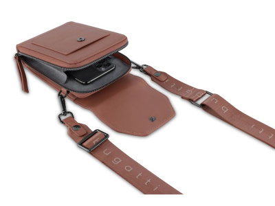 Сумка наплечная BUGATTI АЛМАТА | ALMATA, абрикосовая, полиуретан, 11х4х19 см