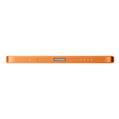 Внешний аккумулятор UltraThin Magnetic Power Bank 5000 15 Вт, c CCC сертификацией, оранжевый