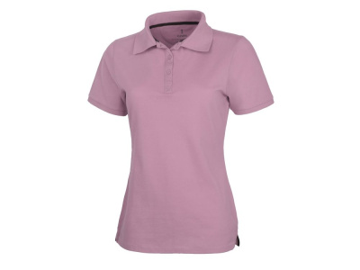 Calgary женская футболка-поло с коротким рукавом, light pink , размер S