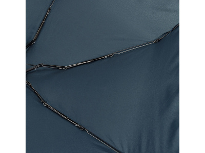 Зонт складной женский TORBER, механика, 5 сложений, синий, каркас алюминий, эпонж, пластиковая ручка, диаметр 91 см