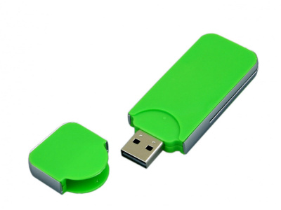 USB-флешка на 128 Гб в стиле I-phone, прямоугольнй формы, зеленый , размер 128ГБ