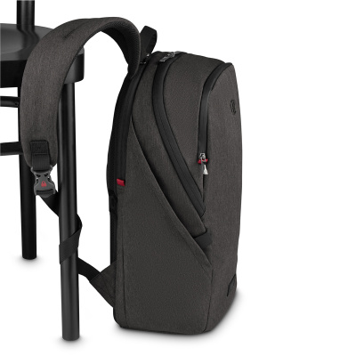 Рюкзак WENGER MX Light 16”, серый, 100% полиэстер, 31х20х44 см, 21 л