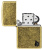 Зажигалка ZIPPO Armor® Flame c покрытием Antique Brass, латунь/сталь, золотистая, 38x13x57 мм