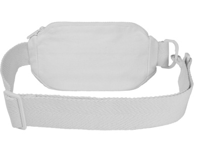 Кресент сумка через плечо Aware™ плотностью 500 г/м² из переработанного материала, белый