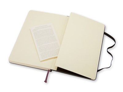 Записная книжка Moleskine Classic (нелинованный) в твердой обложке, Large (13х21см), черный , размер A5