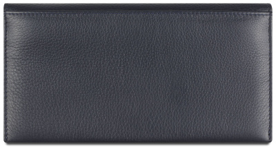 Кошелёк женский BUGATTI СУПЕР ЛЕДИ | LADY TOP, тёмно-синий, натуральная воловья кожа, 19,5х2х10 см