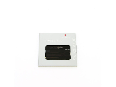 Швейцарская карточка VICTORINOX SwissCard Classic, 10 функций, полупрозрачная чёрная