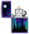 Зажигалка ZIPPO Night In The Forest с покрытием Purple Matte, латунь/сталь, фиолетовая, 38x13x57 мм