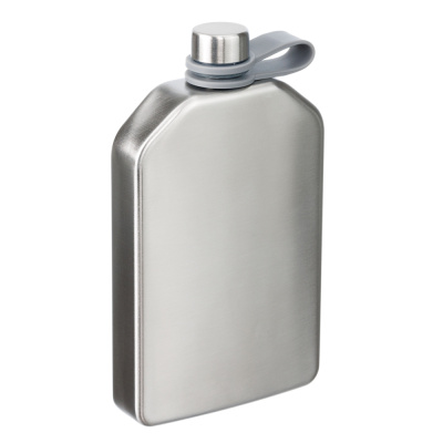 Фляга S.Quire 0,24 л, сталь, серебристая, матовая