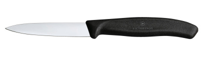 Набор из 11 кухонных ножей VICTORINOX, чёрная рукоять, в подставке из бука высотой 35,5 см