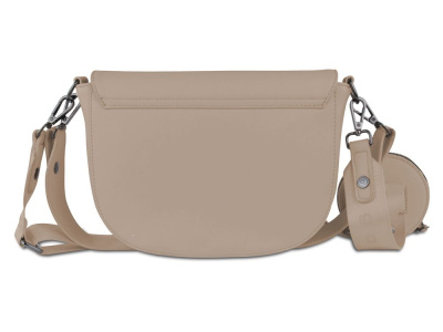 Сумка наплечная женская BUGATTI АЛМАТА | ALMATA, с кошельком, песочная, полиуретан, 27х6х18,5 см